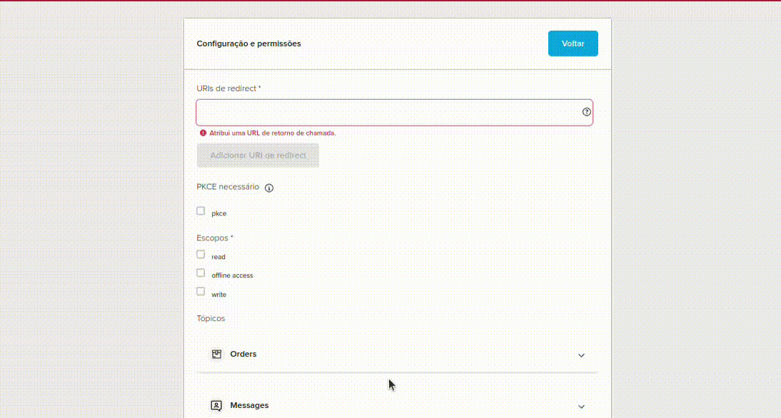 preenchendo informações específicas